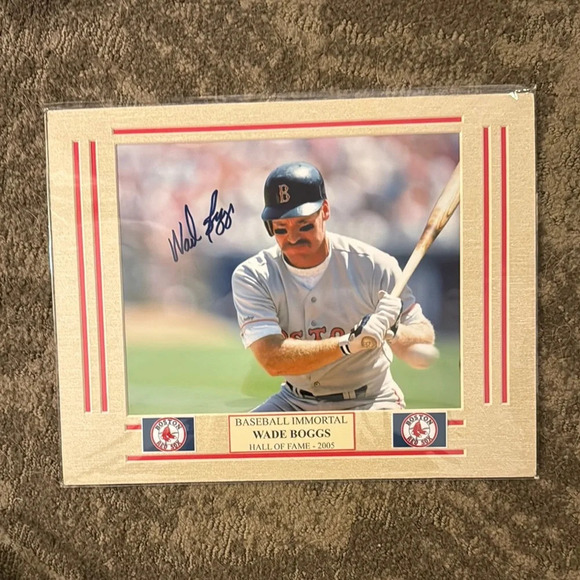 Wade Boggs Signed Baseball Immortal Plaque